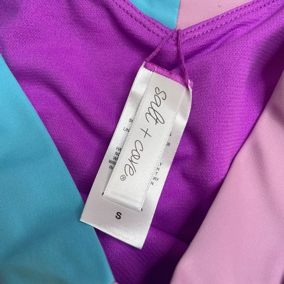 Salt + Cove Contrast Bikini Bottoms Orchid Purple Blue Small New with Tags NWT - Picture 4 of 5